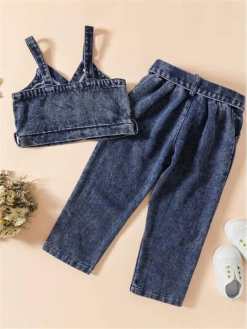 Children's Denim Cami Top and Jeans Set